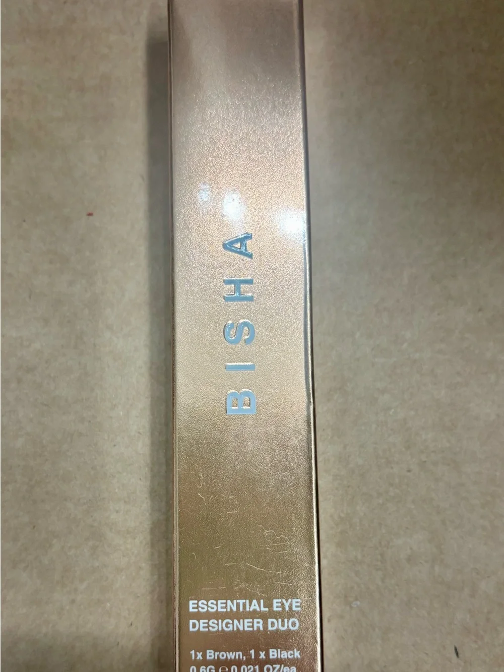 NEW Sealed BISHA Essential Eye Designer Duo Set – Black & Brown Liquid Liners